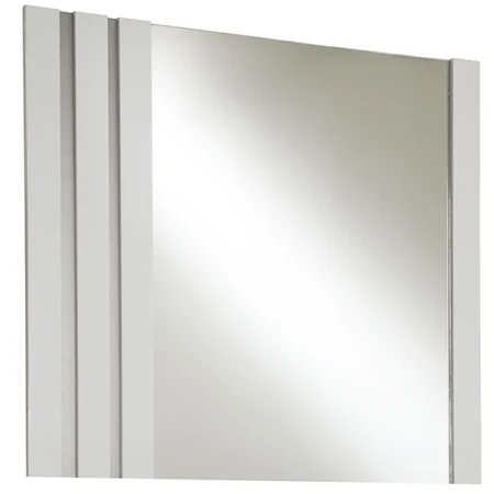 Mirror with Metal Accent